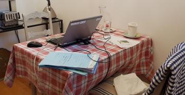 HomeOfficeKüchentisch